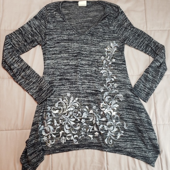 Vocal Tops - Vocal Embellished Long Sleeve Top